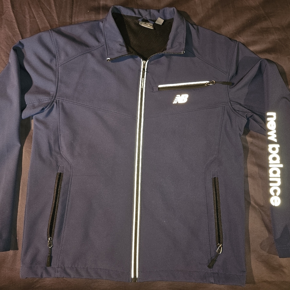 New Balance light weight jacket Blue Mens Medium